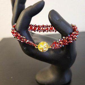 Red Crystal Handmade Bracelet